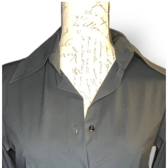 Sisley button down blk l/s top - Picture 3 of 9
